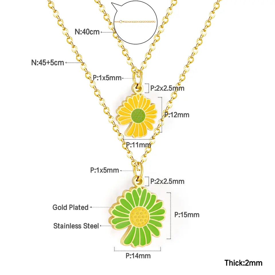 Dual Bloom Necklace