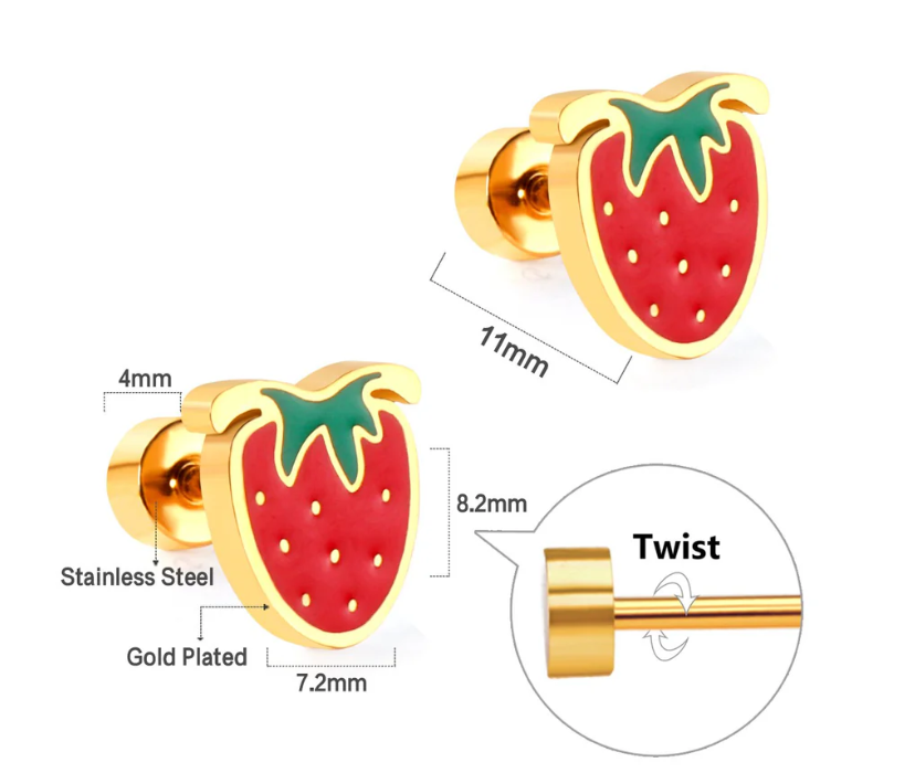 Strawberry Comfy Earring