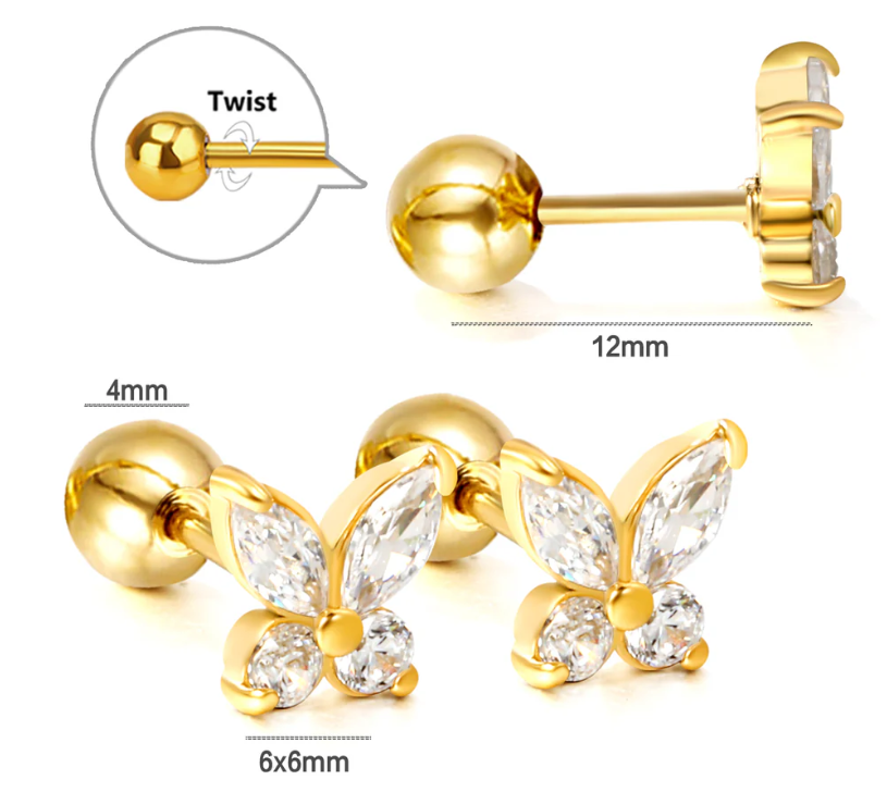 Vanessa Cartilage Ball Earring