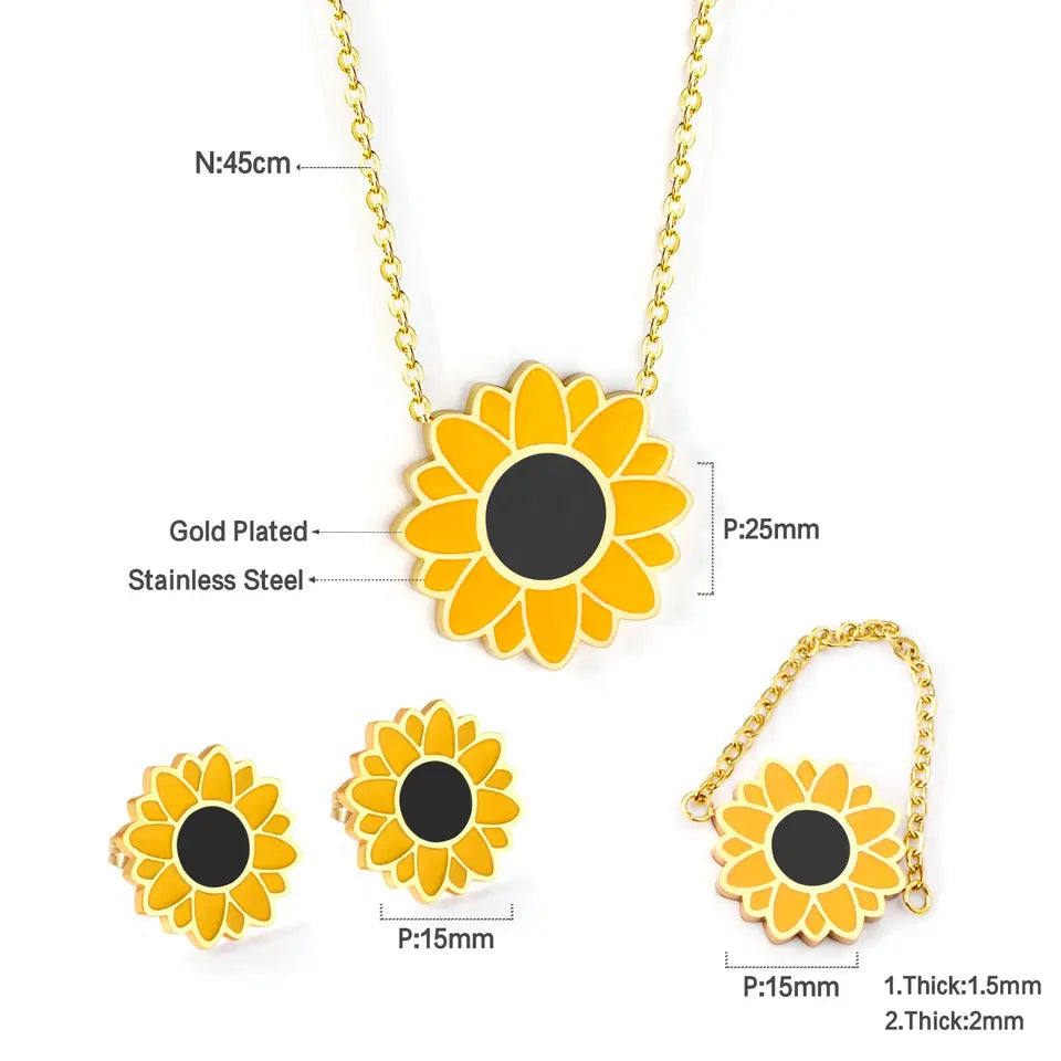 Sunflower Jewerly Set